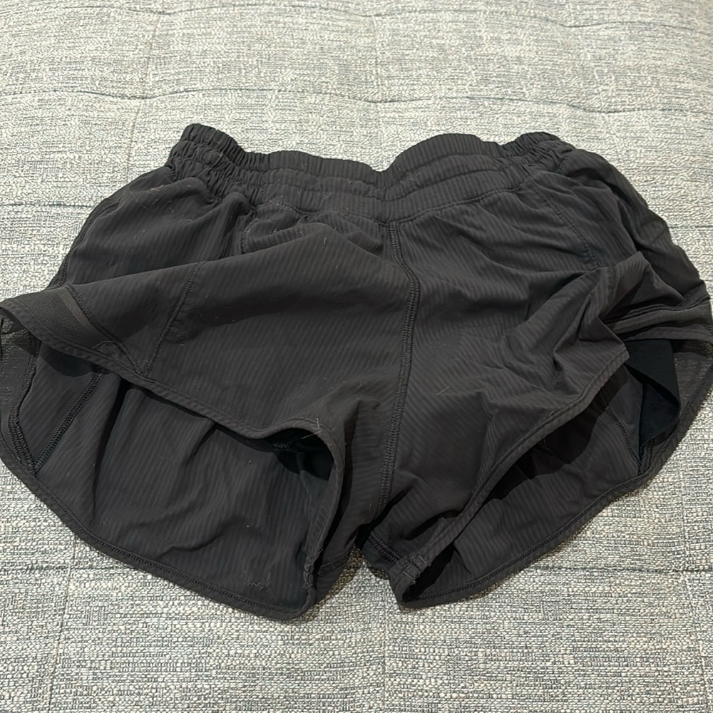 ultra rare ribbed black lululemon shorts